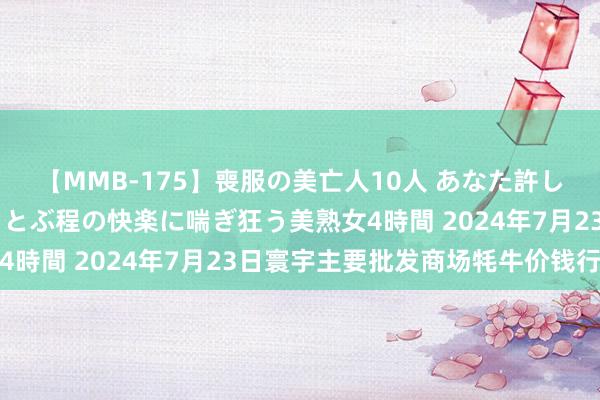 【MMB-175】喪服の美亡人10人 あなた許してください 意識がぶっとぶ程の快楽に喘ぎ狂う美熟女4時間 2024年7月23日寰宇主要批发商场牦牛价钱行情