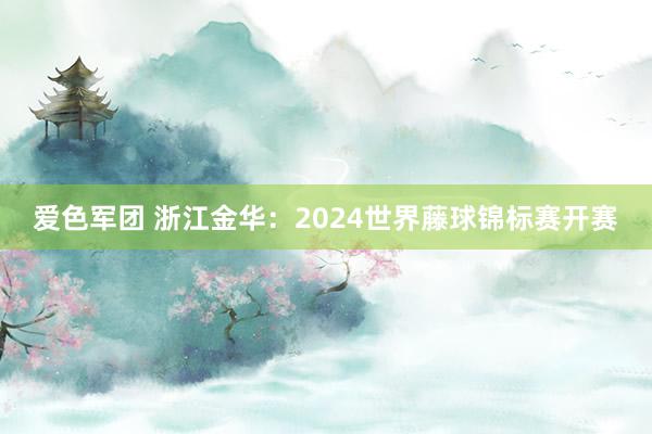 爱色军团 浙江金华：2024世界藤球锦标赛开赛