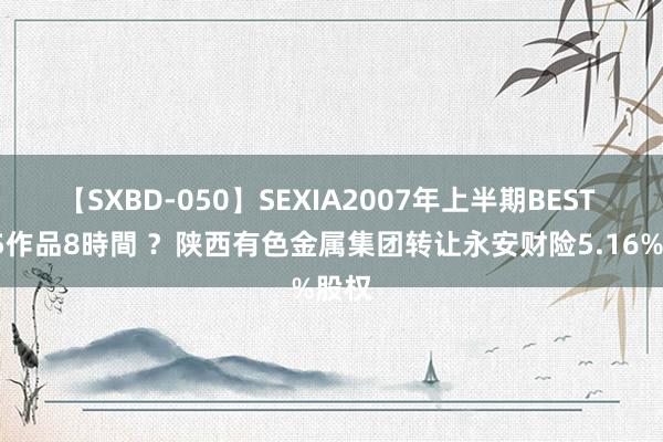 【SXBD-050】SEXIA2007年上半期BEST 全35作品8時間 ？陕西有色金属集团转让永安财险5.16%股权