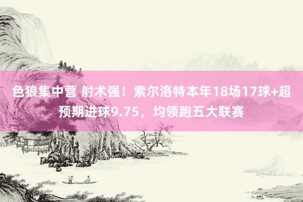 色狼集中营 射术强！索尔洛特本年18场17球+超预期进球9.75，均领跑五大联赛